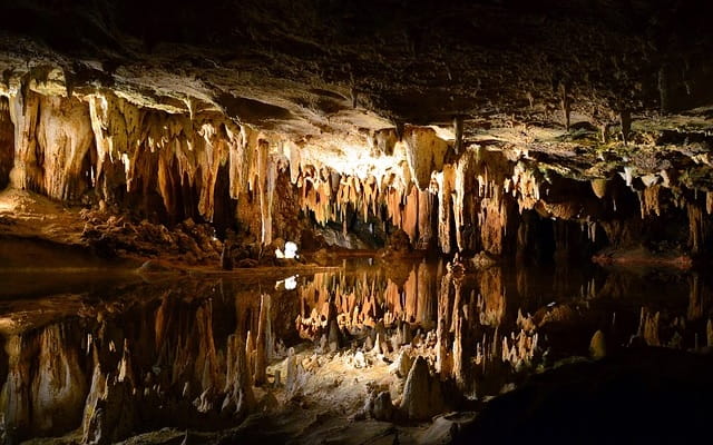 Caverna di pietra, acqua, geologia, grotta.