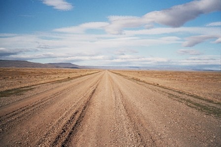 Deserto Patagonico, deserto, strada, Argentina deserto.
