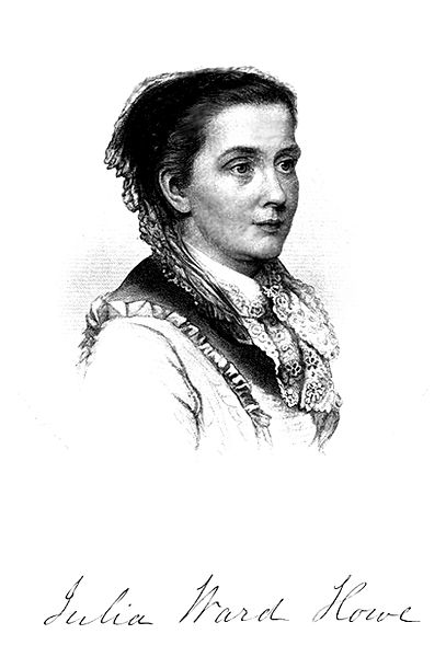 Immagine di Julia Ward Howe come appare alla pagina 793 del volume 2 di History of Woman Suffrage.