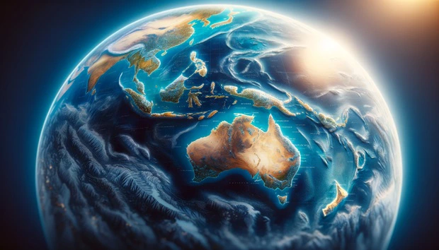 Inizia il quiz su Geografia fisica Oceania