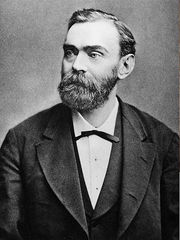 Ritratto del 1895 di Alfred Nobel, l'ideatore di premio Nobel.