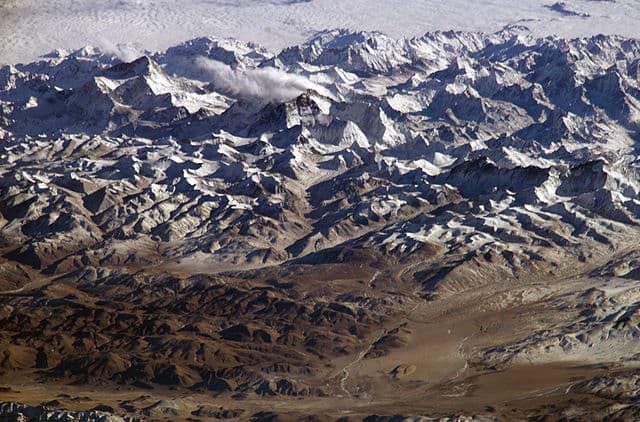 Himalaya dalla Stazione Spaziale Internazionale.