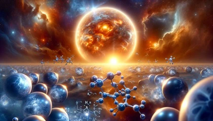 Idrogeno come l'elemento più abbondante nell'universo, con enfasi sulla sua presenza nel sole.