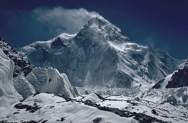 Monte K2, lato nord.