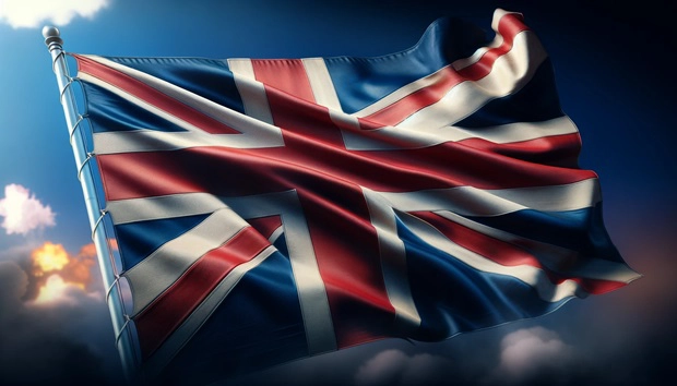 Bandiera del Regno Unito. Quiz di inglese.